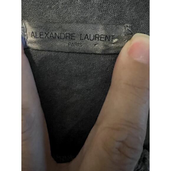 Alexandre Laurent size Medium Sweater Wool blend gray Distressed Paris Boho - Picture 2 of 10